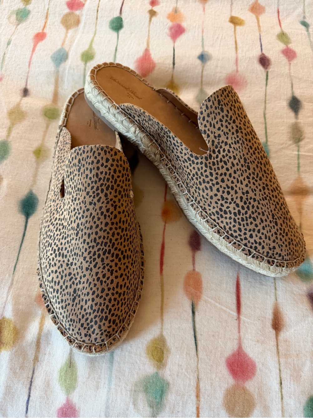 NWOT Leopard print mules